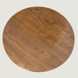 Vintage Ethan Allen Lazy Susan MCM Solid Maple Wood Formica Top 20" Round